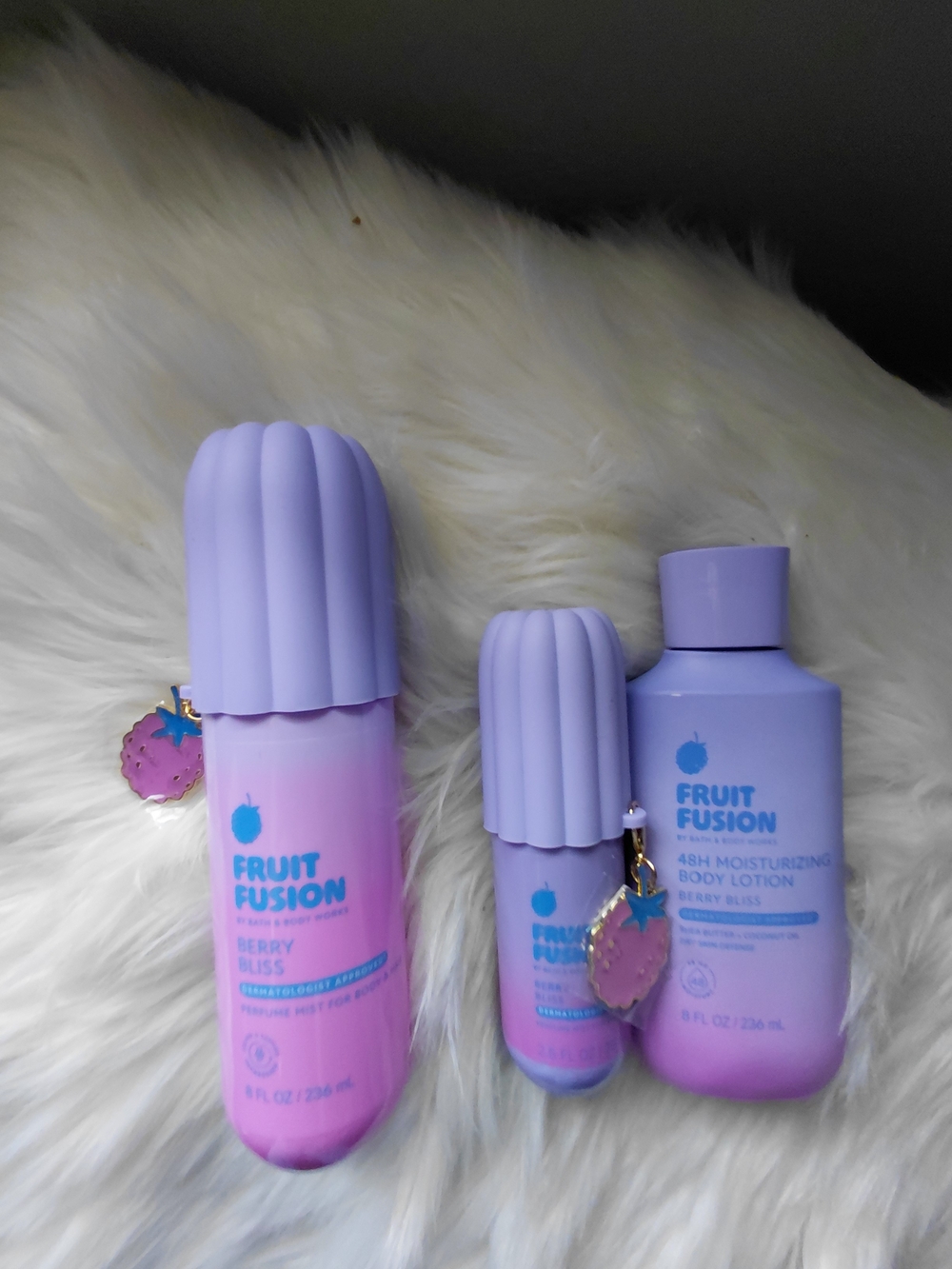 Bath & Body Works Fruit Fusion Berry Bliss Body Set - Lavender Purple